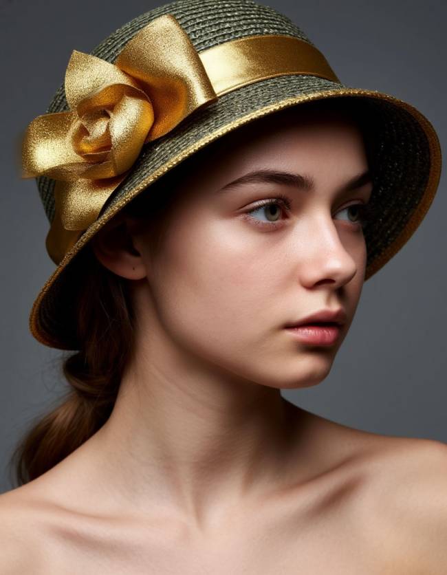 Промпты для Шедеврум, одежда модели, головные уборы, cloche hat Промпты для Шедеврум, одежда модели, головные уборы, cloche hat